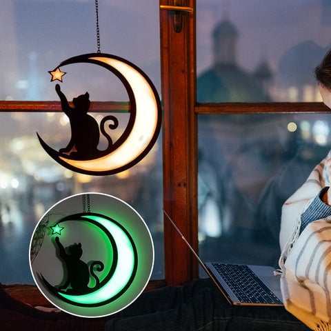 🌛Moon Black Cat Decorations