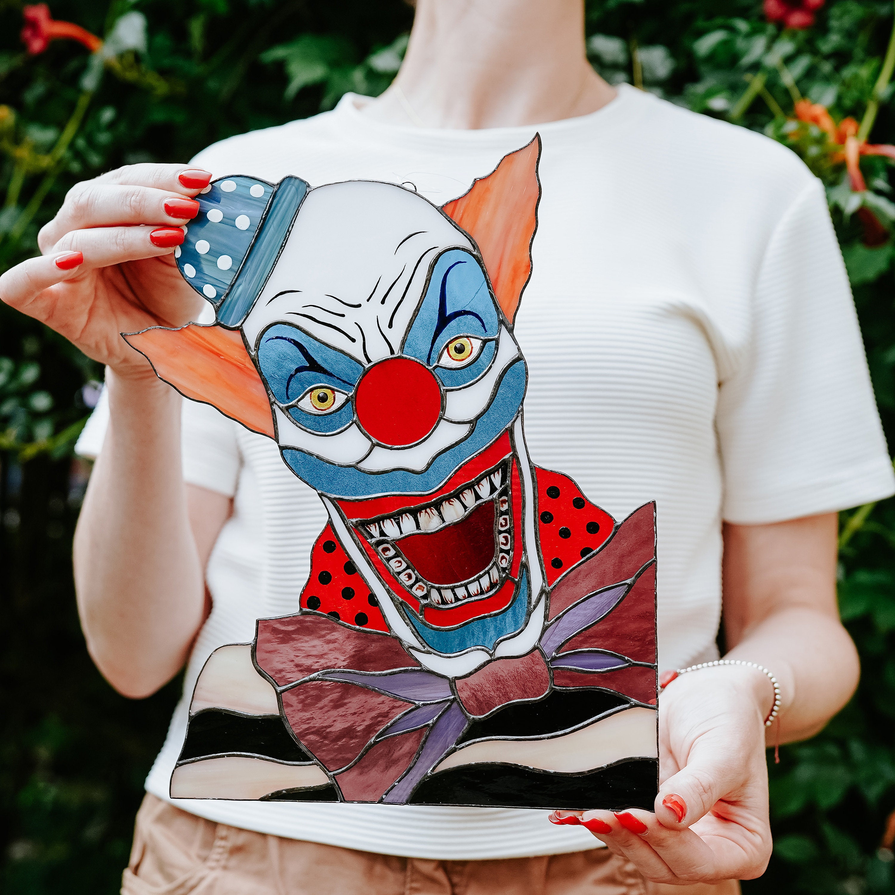 🔥Halloween Sale 50% OFF🤡Killer Clown Suncatcher Window hangings