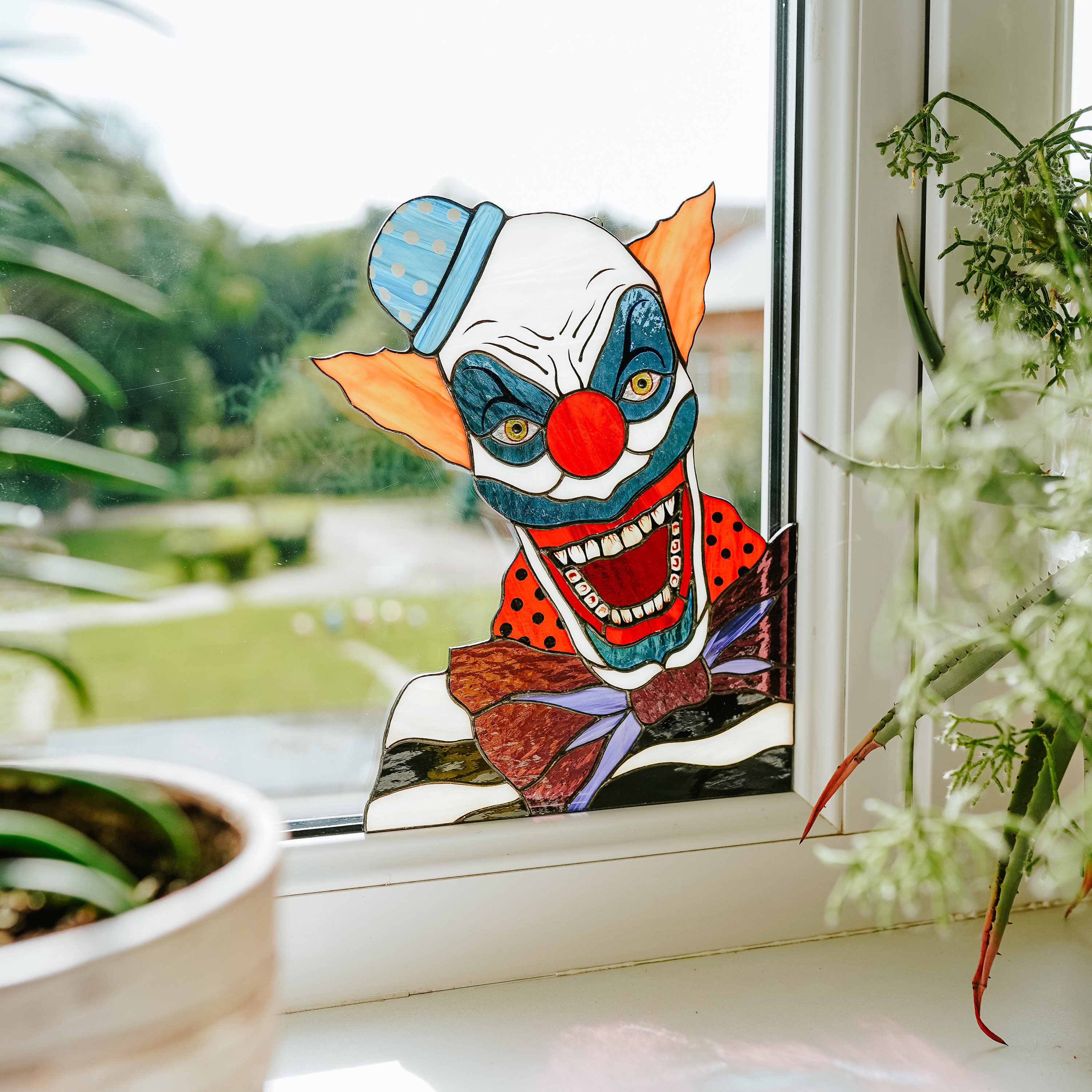 🔥Halloween Sale 50% OFF🤡Killer Clown Suncatcher Window hangings
