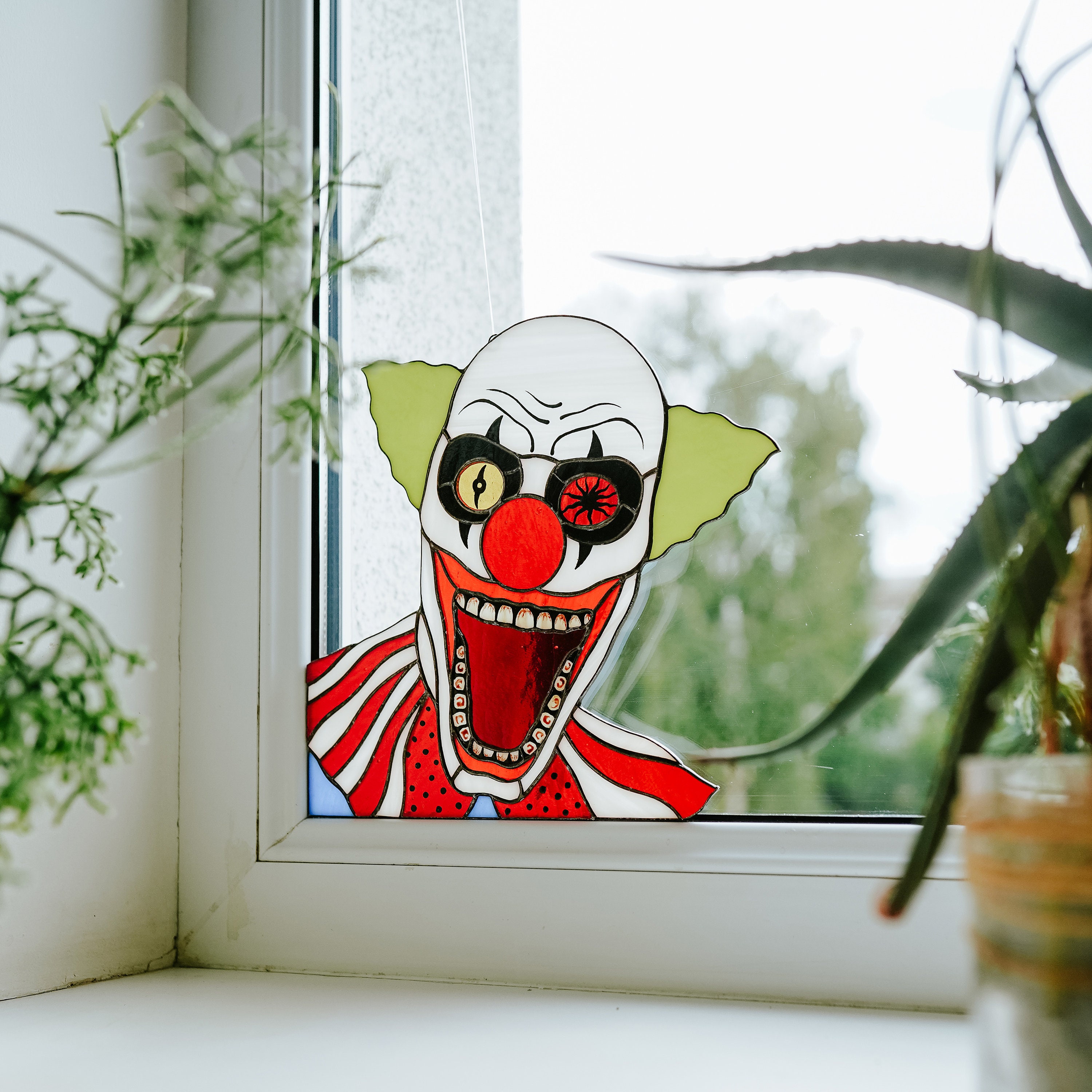 🔥Halloween Sale 50% OFF🤡Killer Clown Suncatcher Window hangings