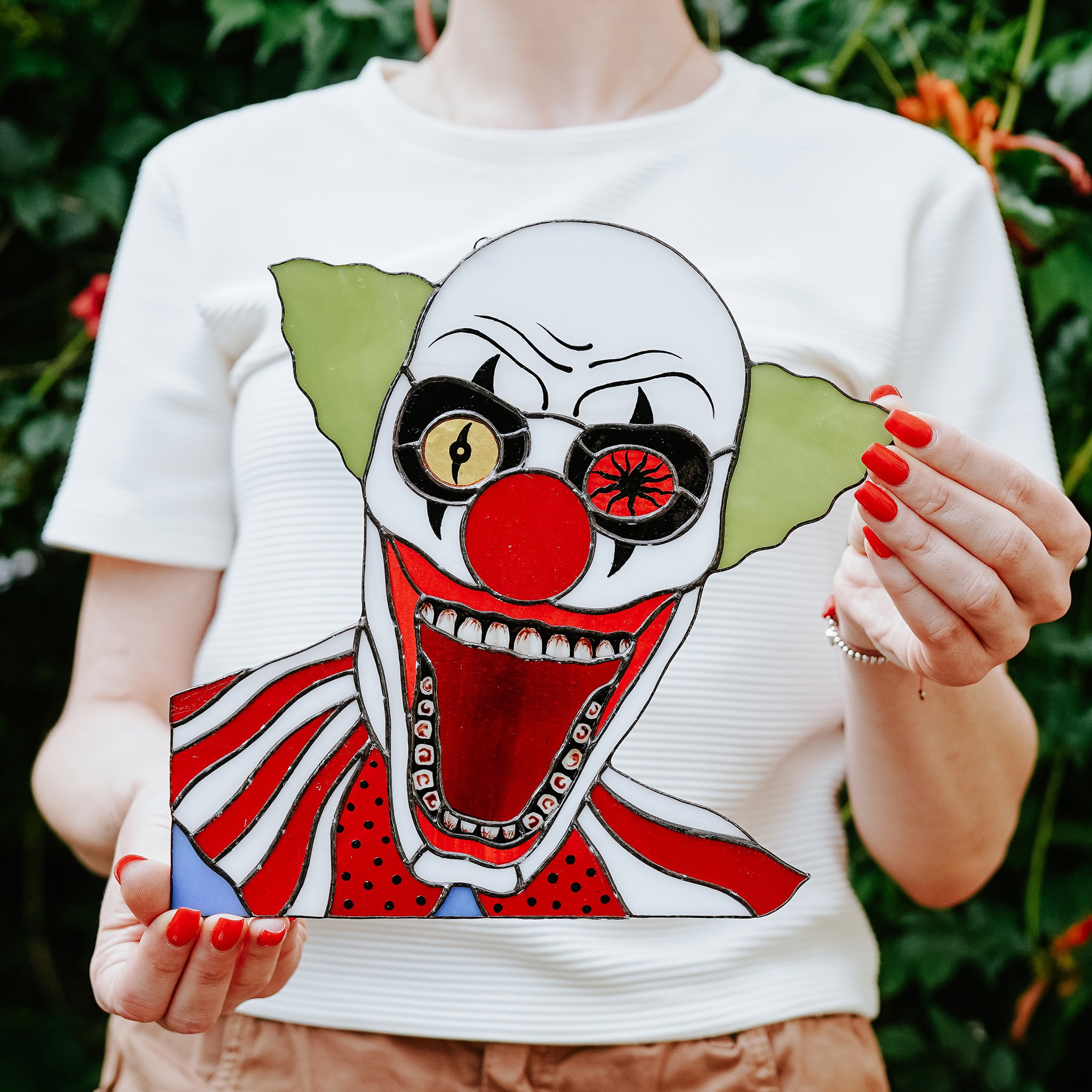 🔥Halloween Sale 50% OFF🤡Killer Clown Suncatcher Window hangings