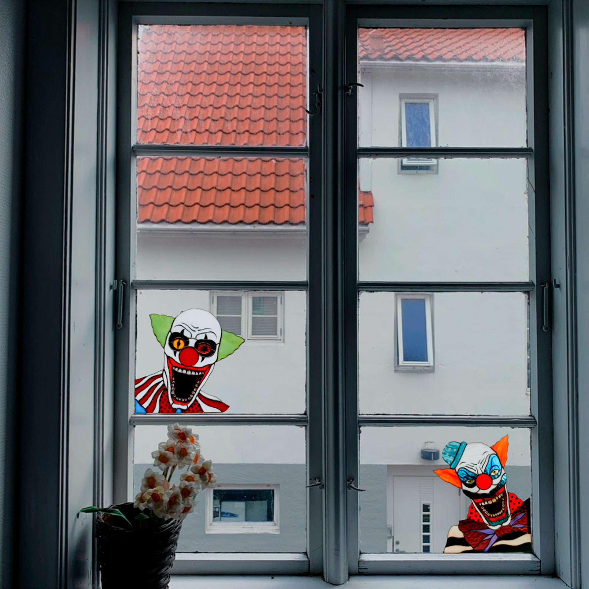 🔥Halloween Sale 50% OFF🤡Killer Clown Suncatcher Window hangings