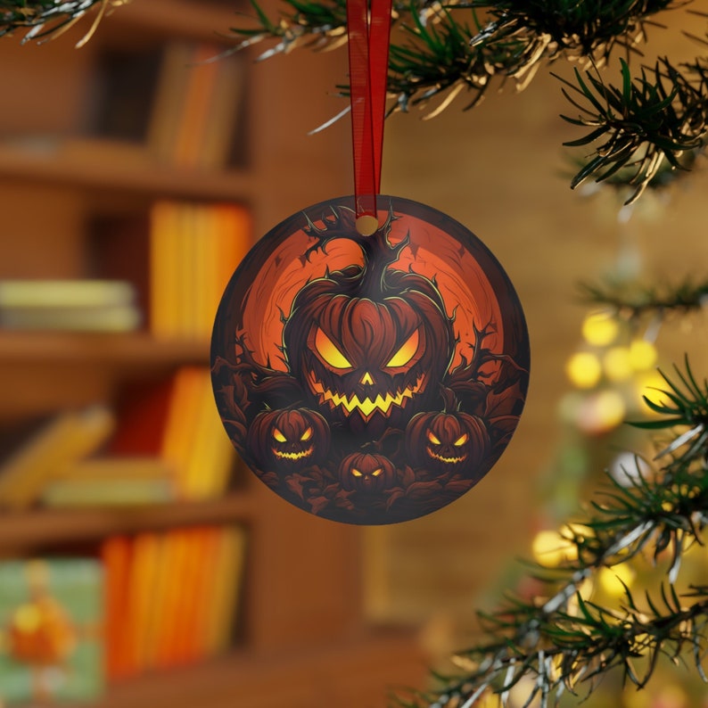 Psycho Skull Skeleton Halloween Ornament for Mini Tree Decoration