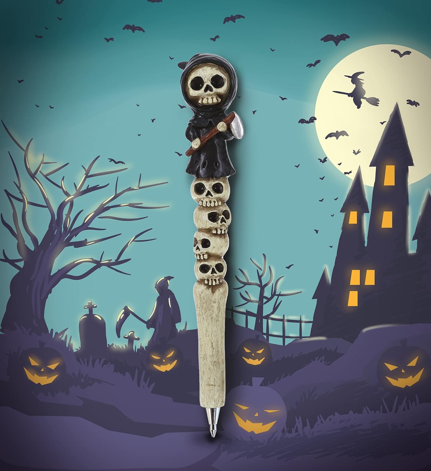 💀Funny Skeleton Monster Novelty Pen
