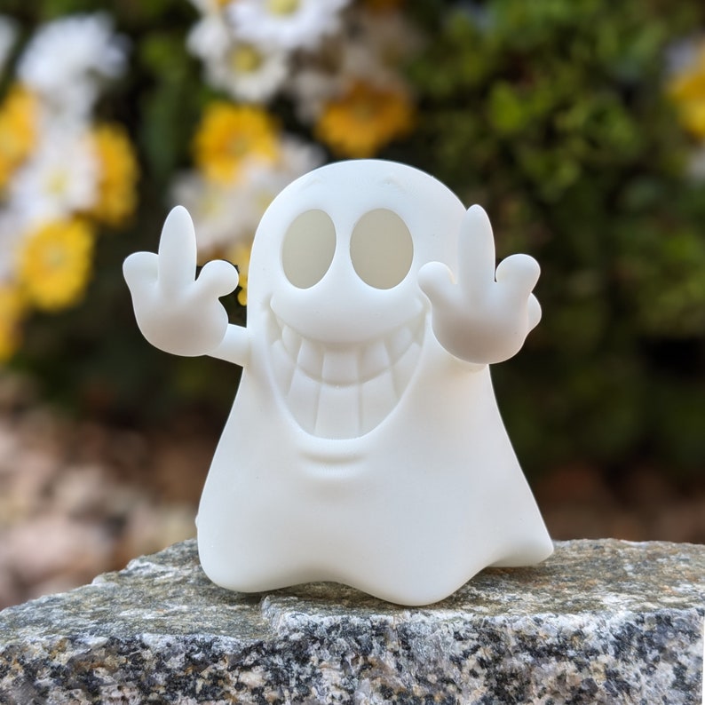 Unfriendly Ghost 3D Printed Middle finger