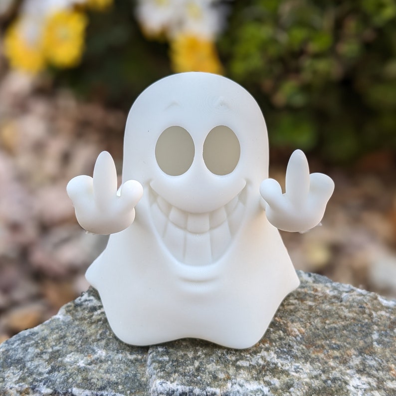 Unfriendly Ghost 3D Printed Middle finger