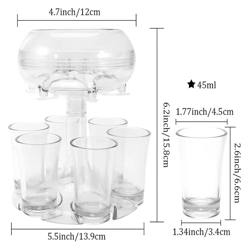 🔥BUY 2 FREE SHIPPING🔥6 Shot Glass Dispenser