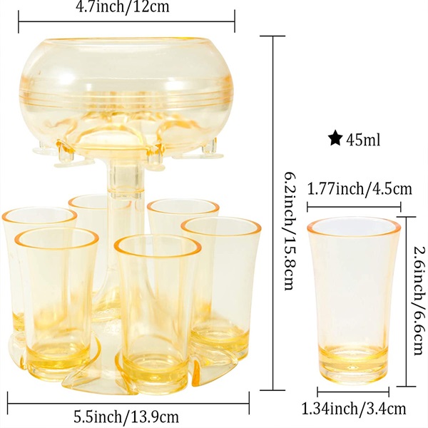 🔥BUY 2 FREE SHIPPING🔥6 Shot Glass Dispenser
