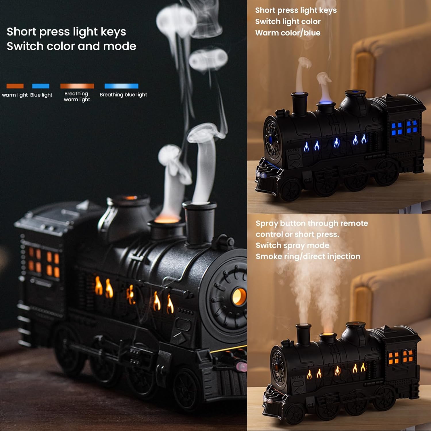 Essential oil diffuser train
