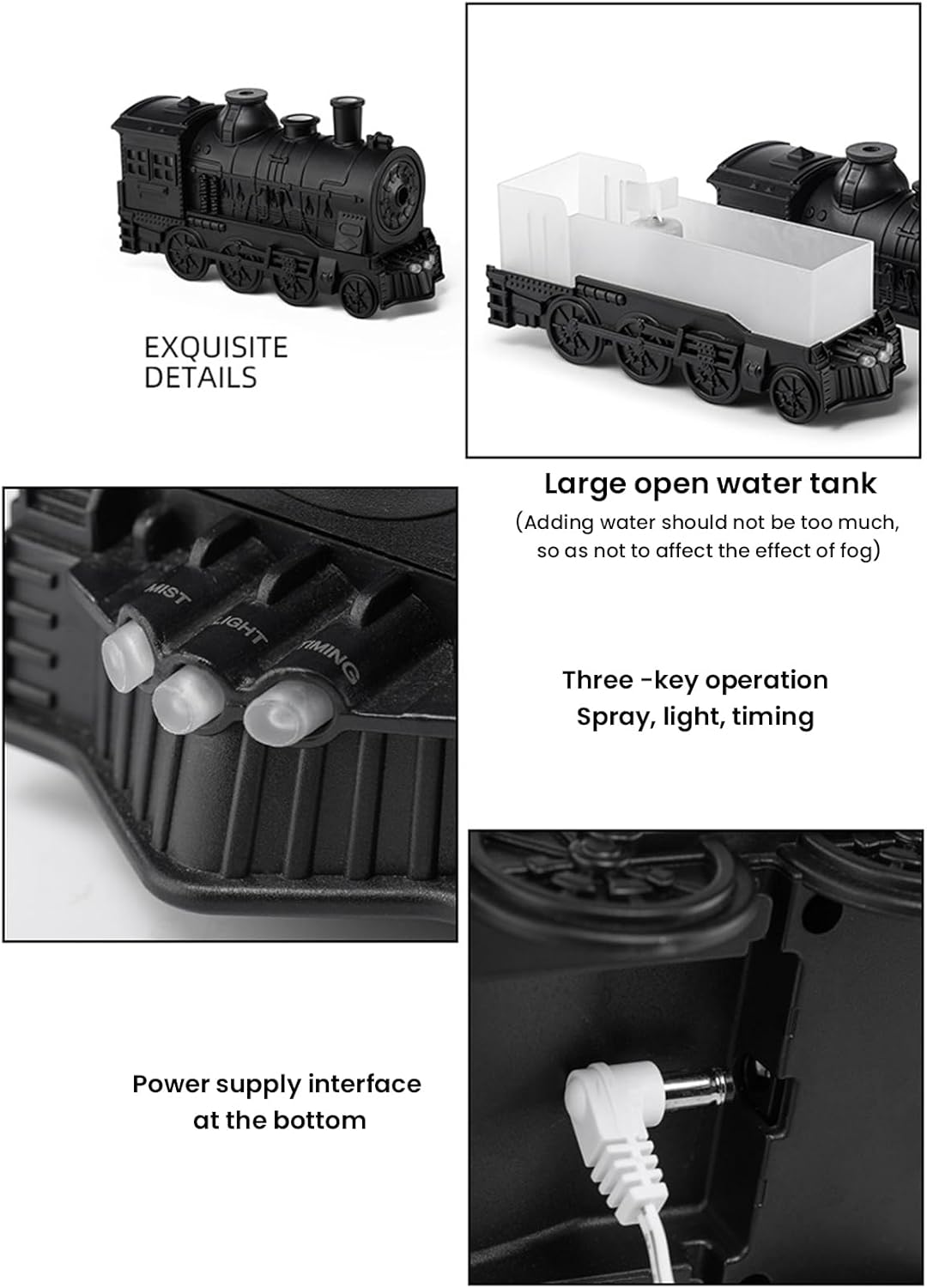 Essential oil diffuser train