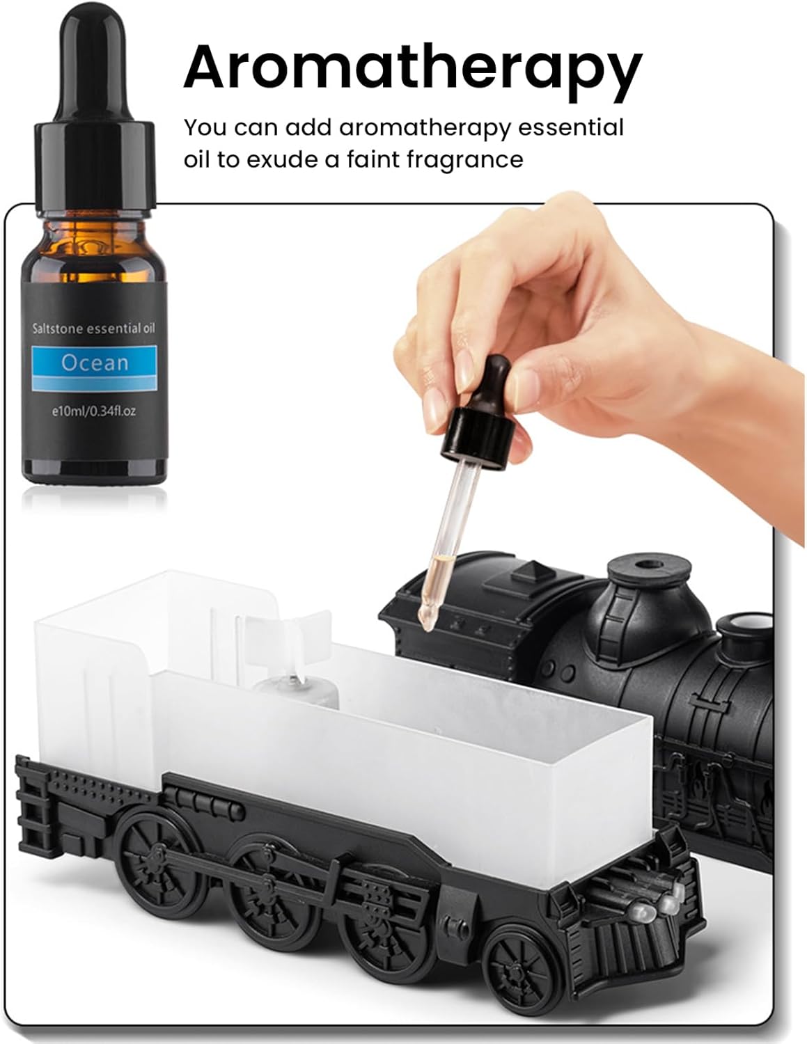 Essential oil diffuser train