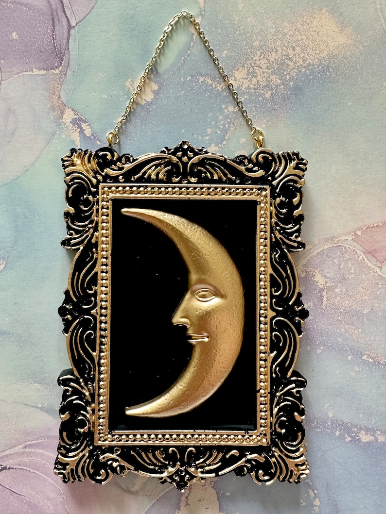 Retro Sun Moon Face Photo Frame