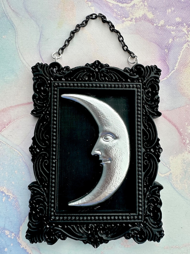 Retro Sun Moon Face Photo Frame