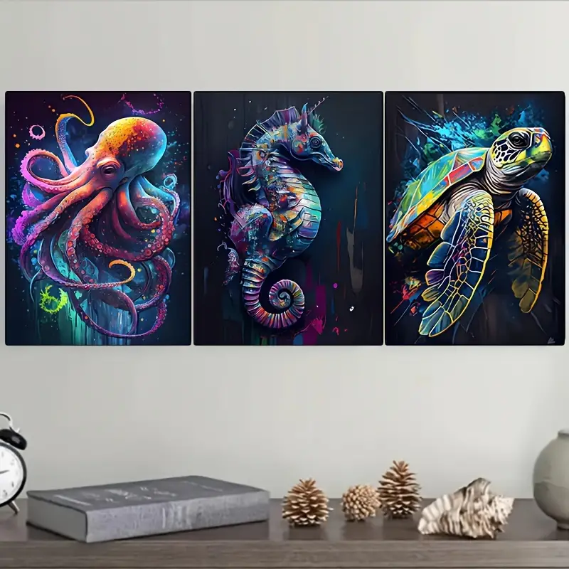 Home Decor Ocean Animals Wall Art Painting