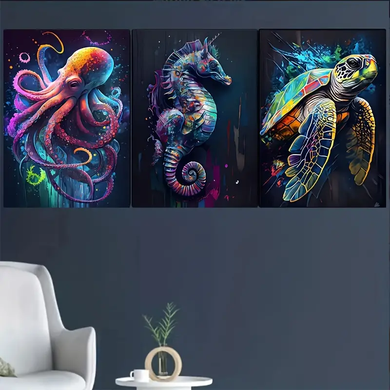 Home Decor Ocean Animals Wall Art Painting
