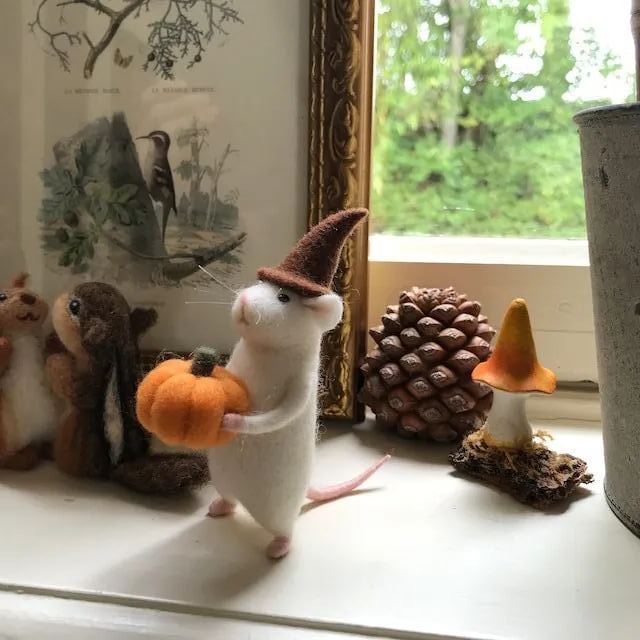 🐭Halloween Mouse With A Pumpkin🎁Great Gift