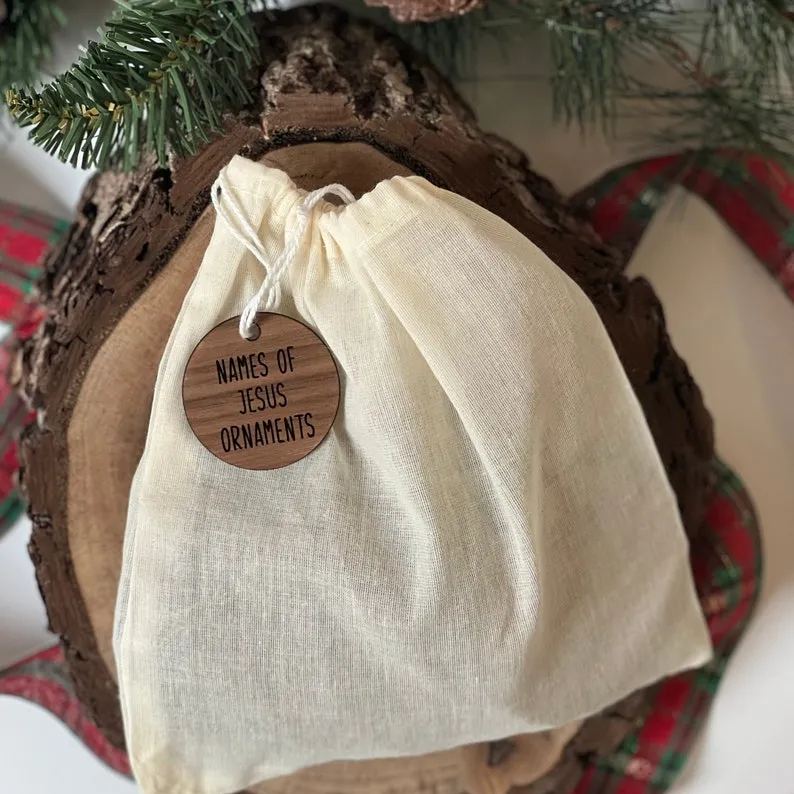 Names of Jesus Wood Christmas Ornament