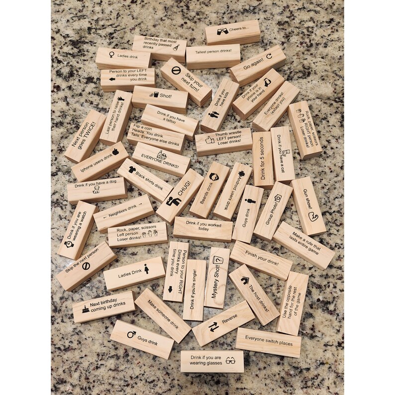 🍻”Tumbling Tower“ Drinking Game-Funny Adult Drunk Game Sold 337
