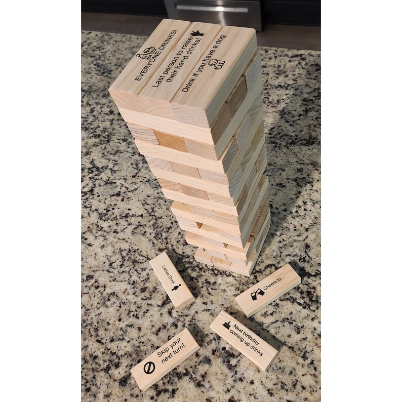 🍻”Tumbling Tower“ Drinking Game-Funny Adult Drunk Game Sold 337