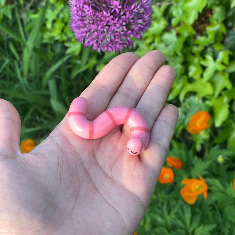 🥰Cute!!!Handmade Worm Desk Buddy-Adopt A Mini Earthworm Pet
