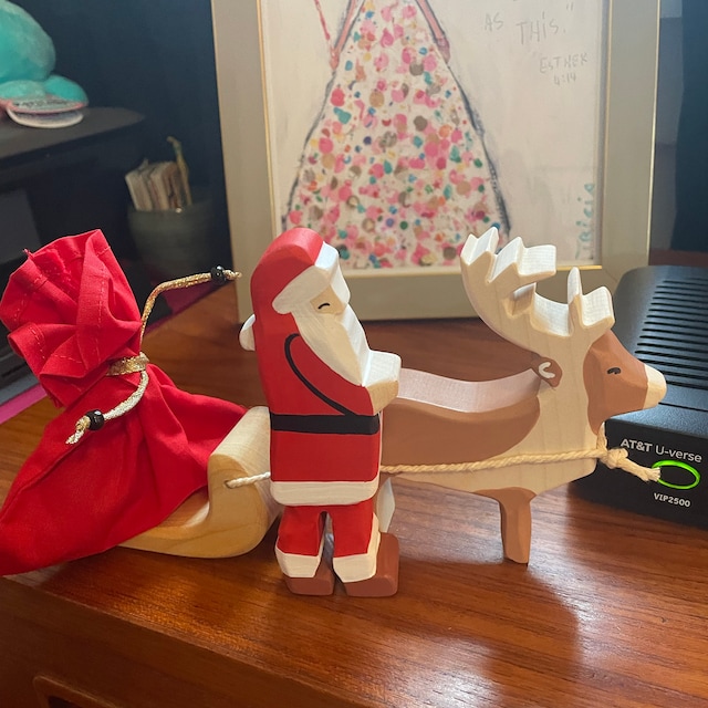 🎅Wooden Santa Claus Dolls