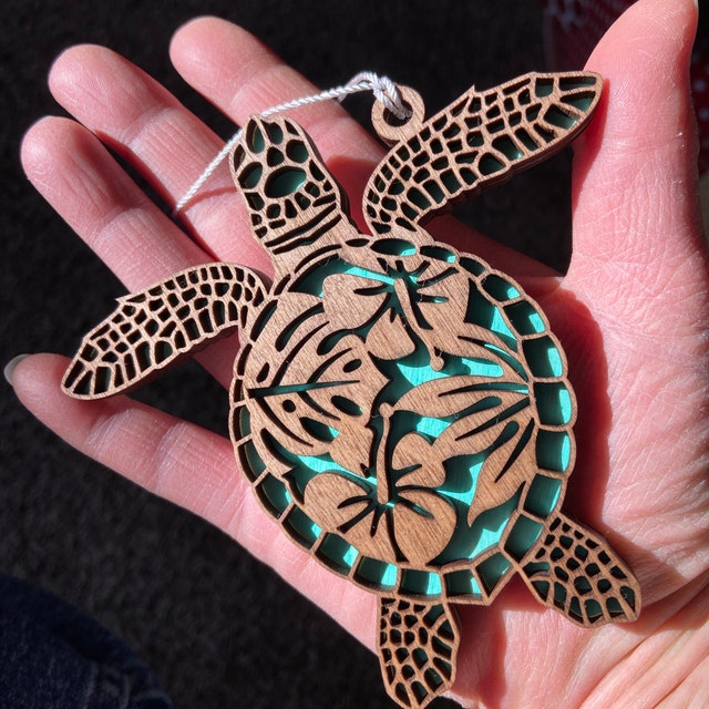 🔥Hot Sale🔥🐢Wood Sea Turtle Art