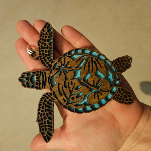 🔥Hot Sale🔥🐢Wood Sea Turtle Christmas Ornament