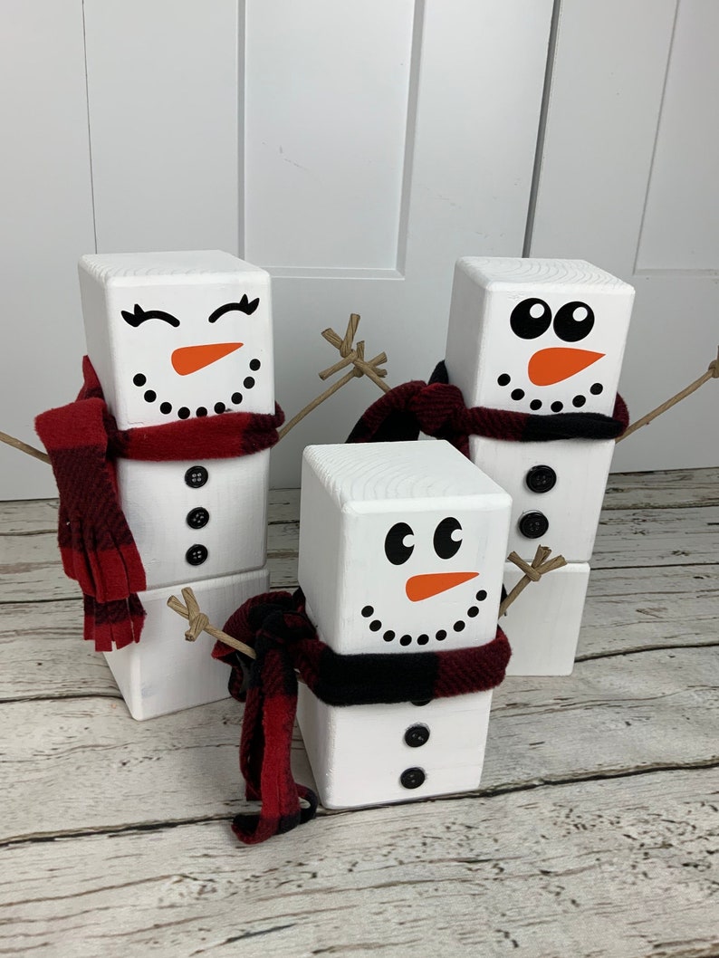 ⛄Warm Snowman family  Christmas Decor