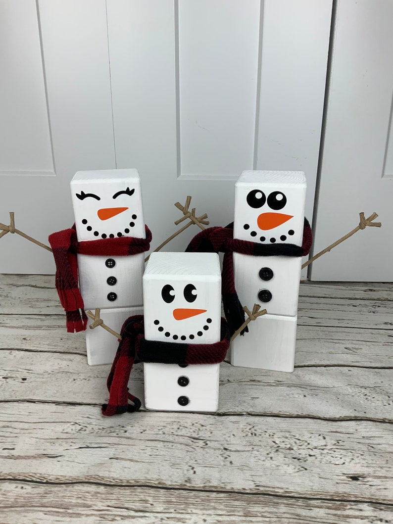 ⛄Warm Snowman family  Christmas Decor