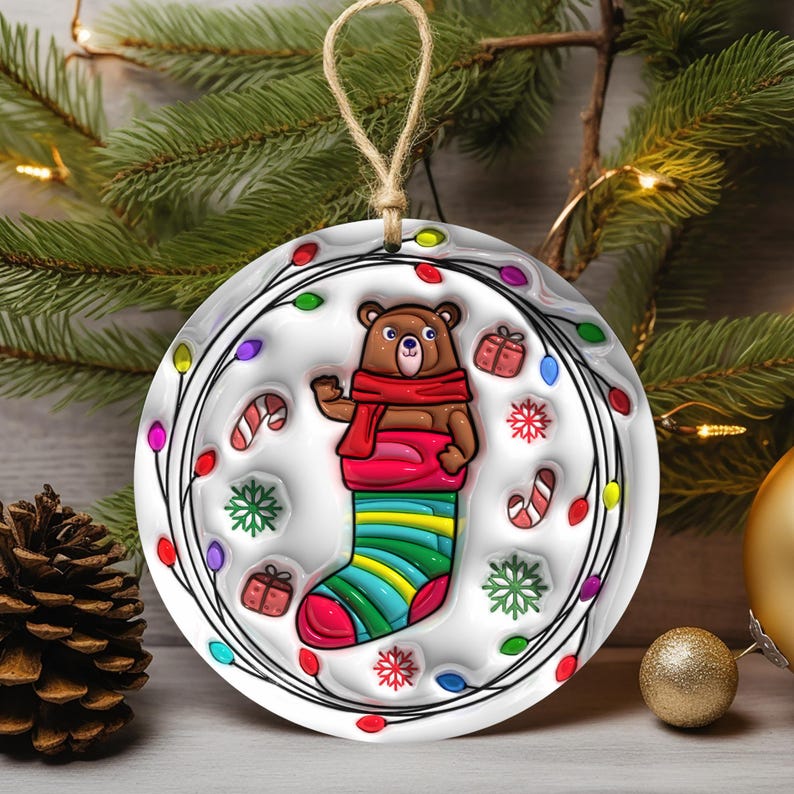 Cute Animal Socks Christmas Decoration