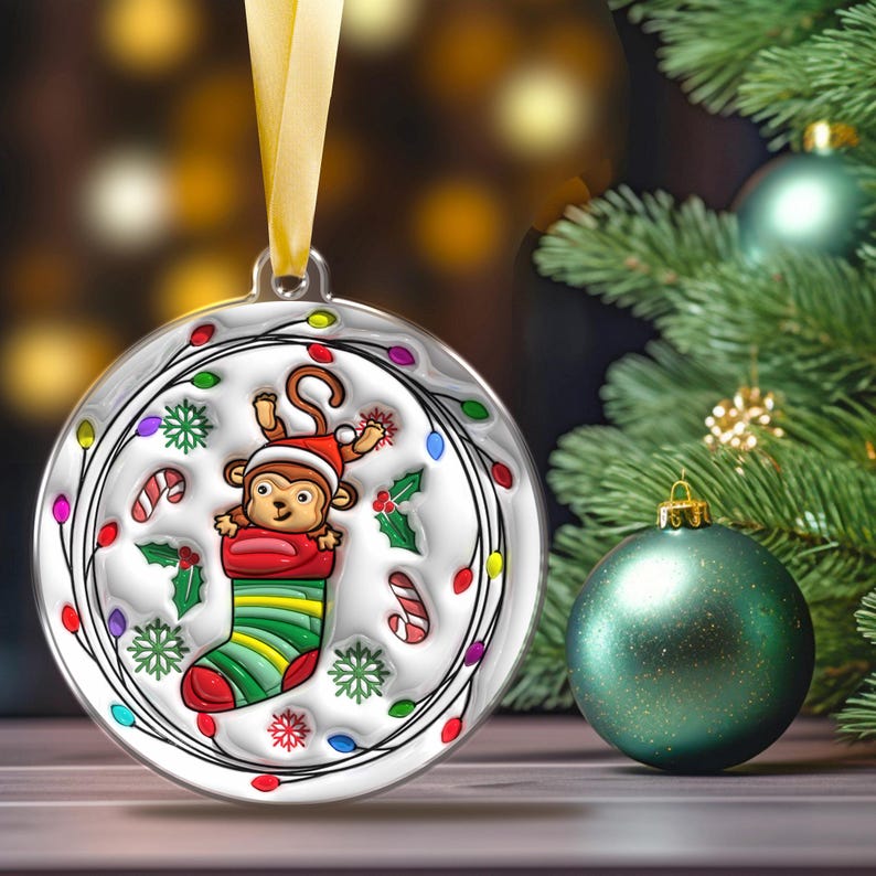 Cute Animal Socks Christmas Decoration