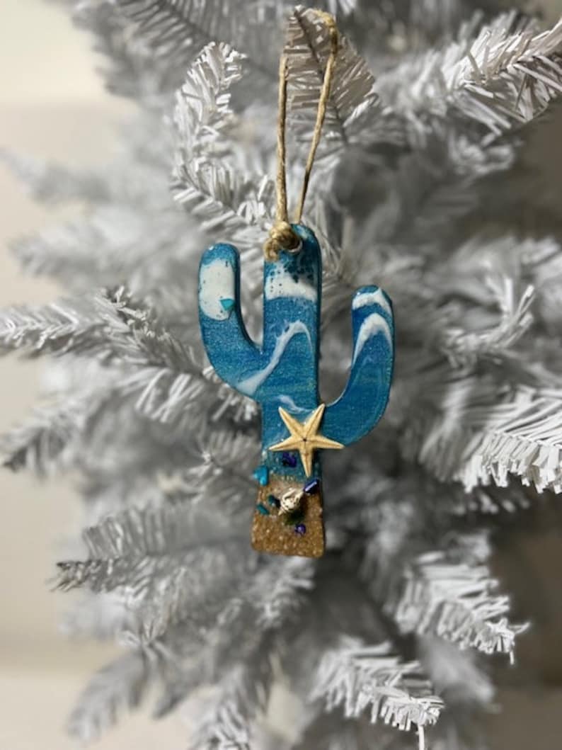 Beach Style Christmas Tree Art Ornaments