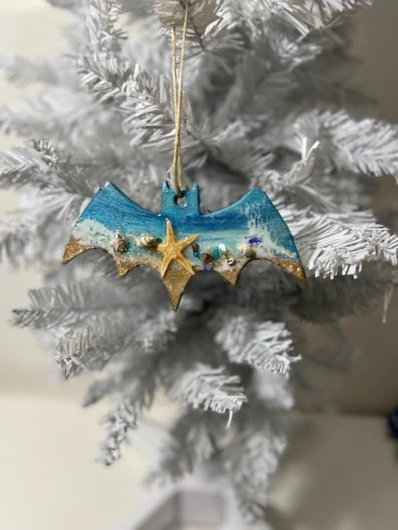 Beach Style Christmas Tree Art Ornaments