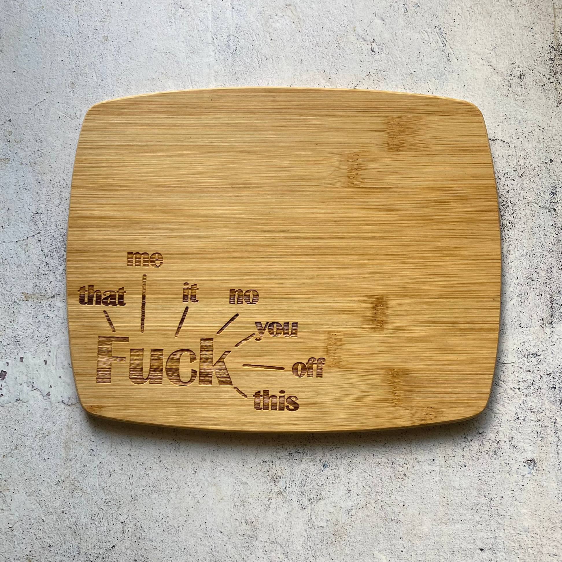 Funny Bamboo Cutting Board