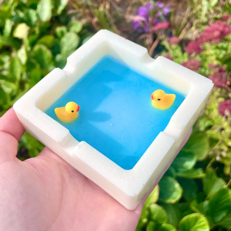 Handmade-Bath Duck Ashtray