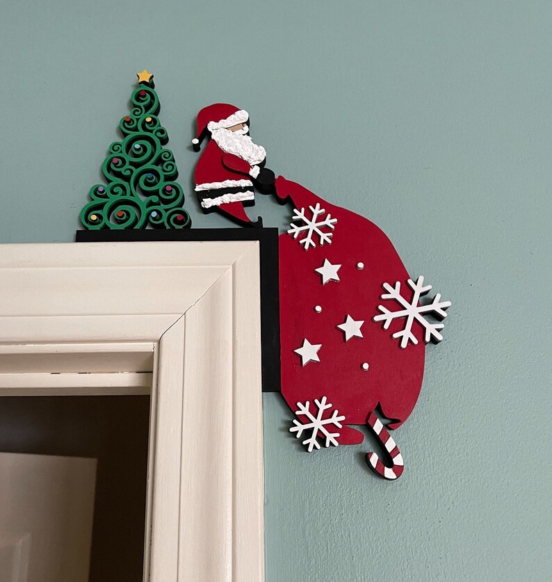 🎅2024 Christmas Gift 50% Off--Metal Christmas Door Topper