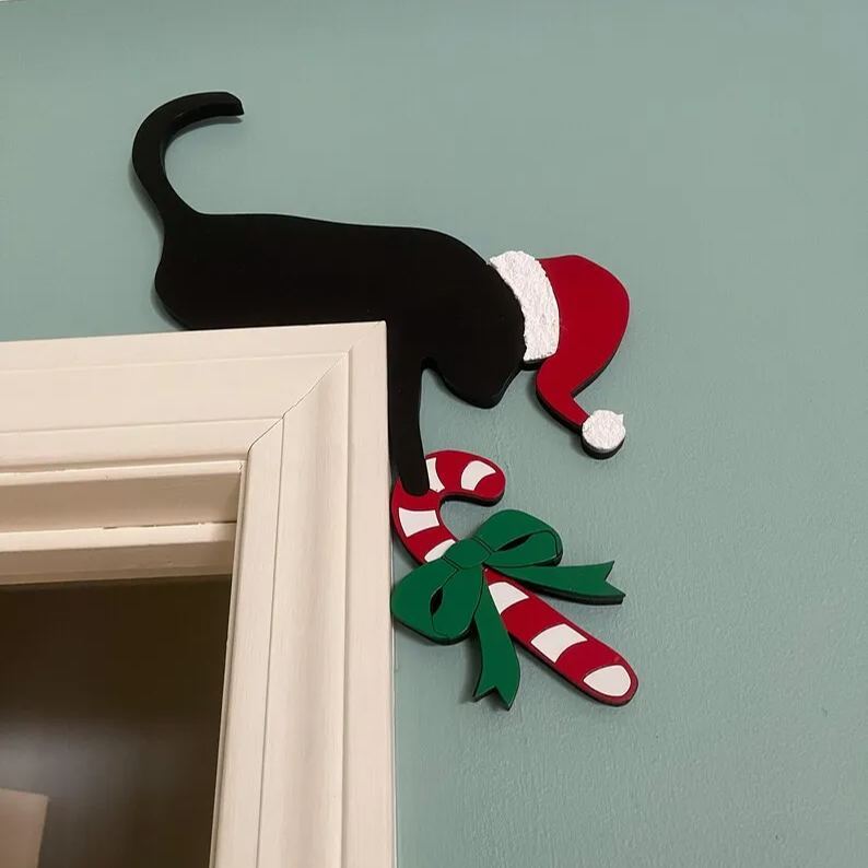🎅2024 Christmas Gift 50% Off--Metal Christmas Door Topper