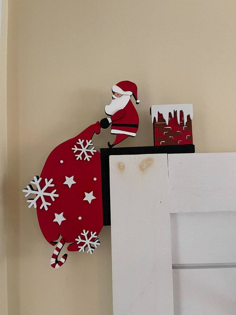 🎅2024 Christmas Gift 50% Off--Metal Christmas Door Topper