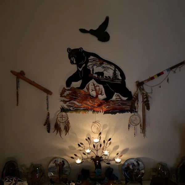 🎁Christmas Hot Sale🎁Rustic Style Wild Animals Metal Wall Decoration Art
