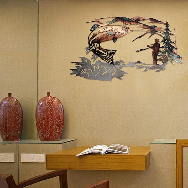 🎁Christmas Hot Sale🎁Rustic Style Wild Animals Metal Wall Decoration Art
