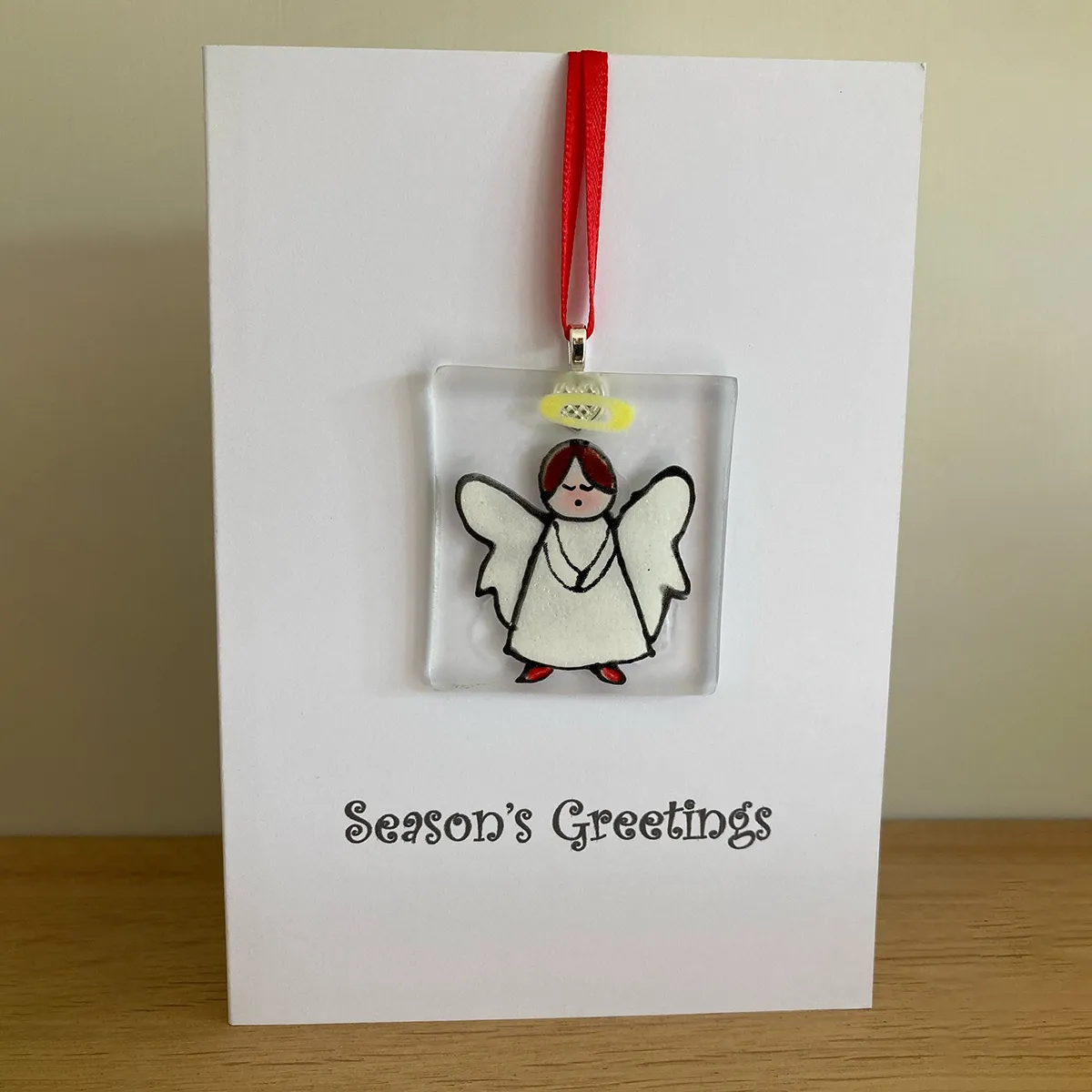 Handcrafted Fused Glass Christmas Cards