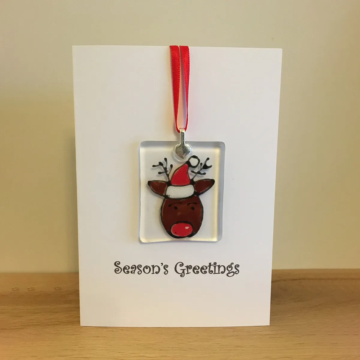 Handcrafted Fused Glass Christmas Cards
