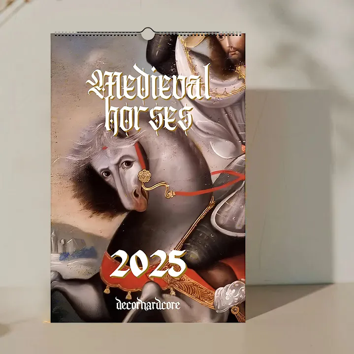 🐎2025 Medieval Horses Wall Calendar📅