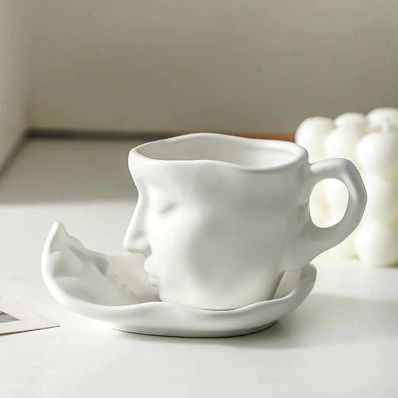 Ceramic Touching Face Creative Ceramic Kiss Mug