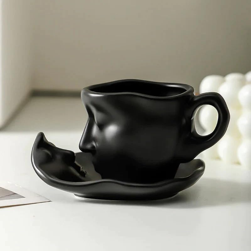 Ceramic Touching Face Creative Ceramic Kiss Mug