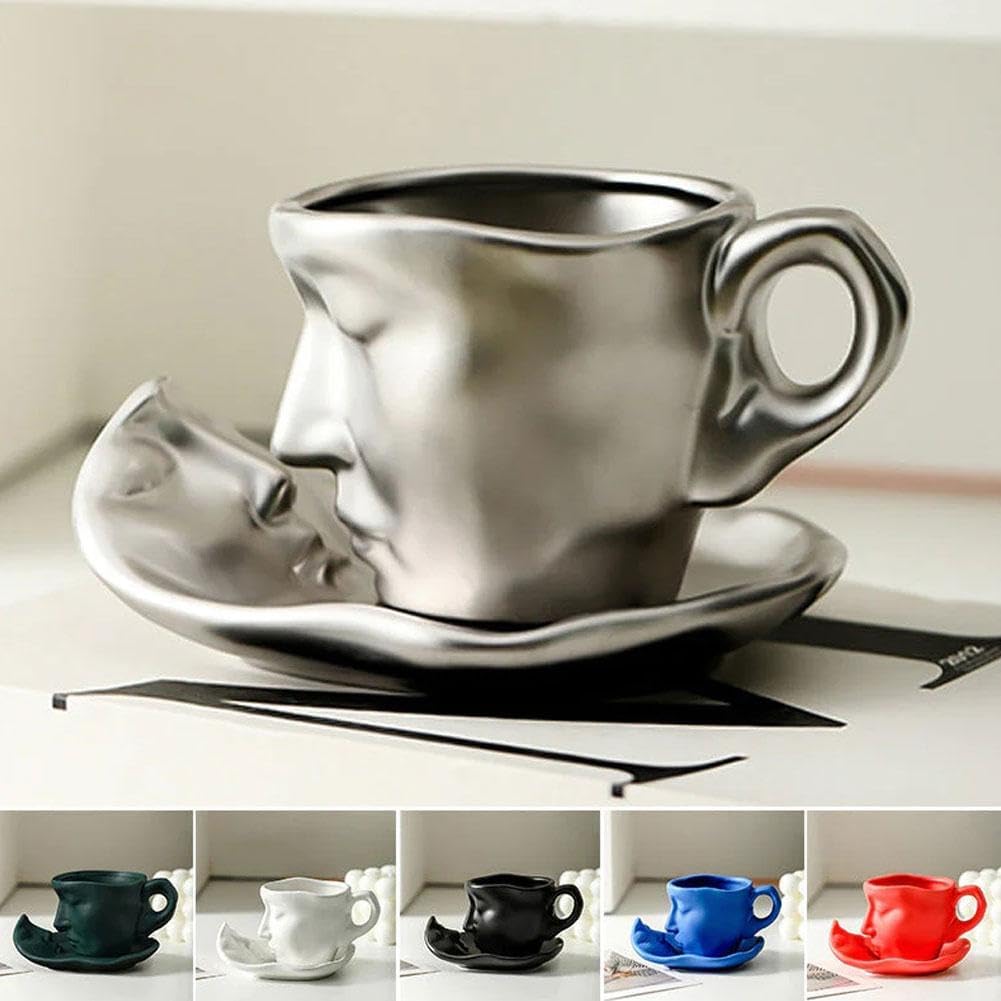 Ceramic Touching Face Creative Ceramic Kiss Mug