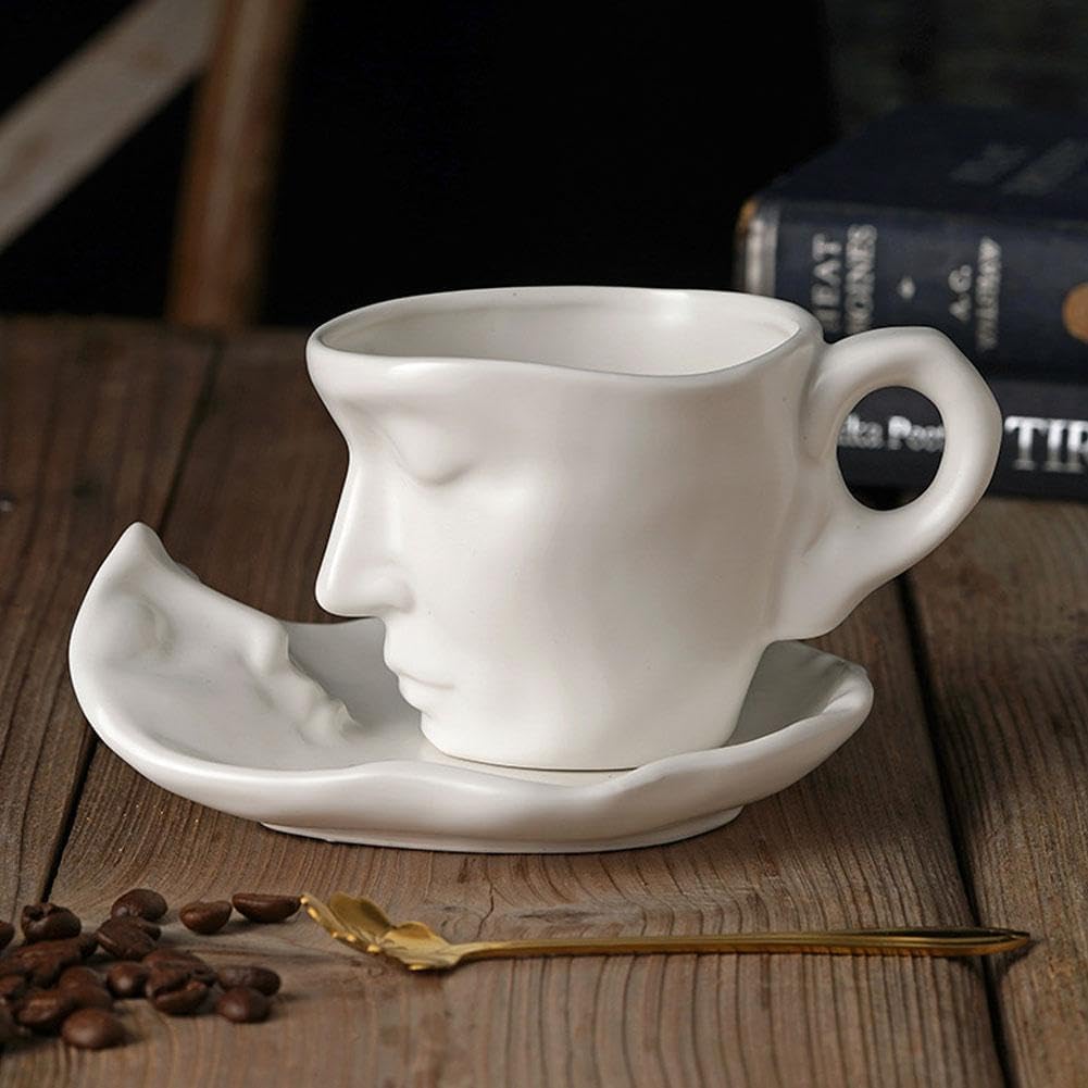 Ceramic Touching Face Creative Ceramic Kiss Mug