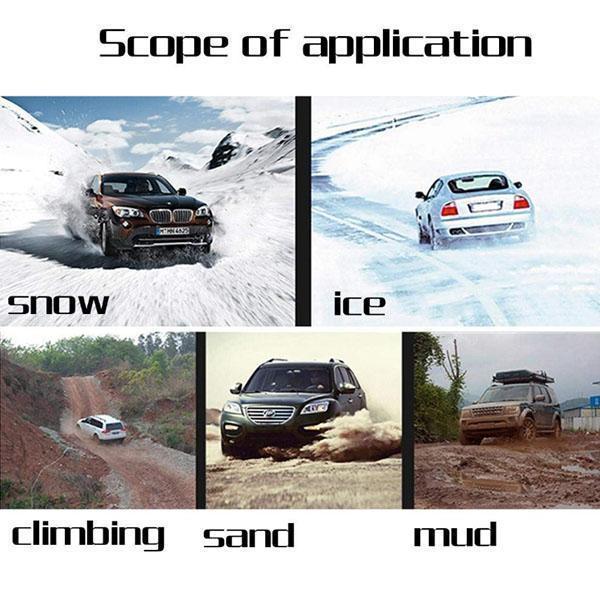 Winter tire chains for all terrains