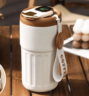 Coffee Thermos With Temperature Display
