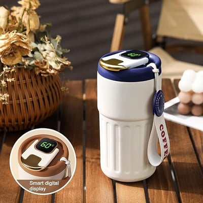 Coffee Thermos With Temperature Display